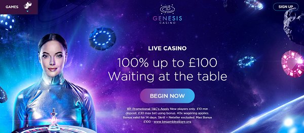 genesis casino live bonus