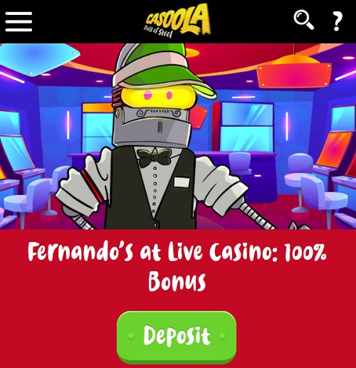 casoola casino live offer